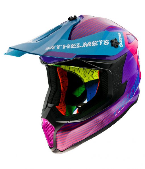 Casco MT FALCON SYSTEM B8 GLOSS PINK Off Road