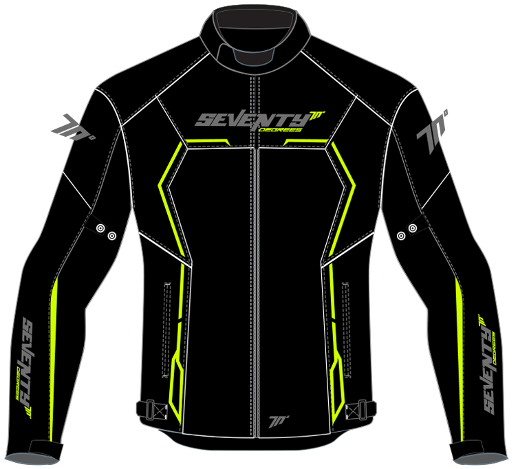 Chaqueta para Moto Seventy SD-JR65 Invierno Racing Hombre Negra/Amaril –  Bikesport Chile