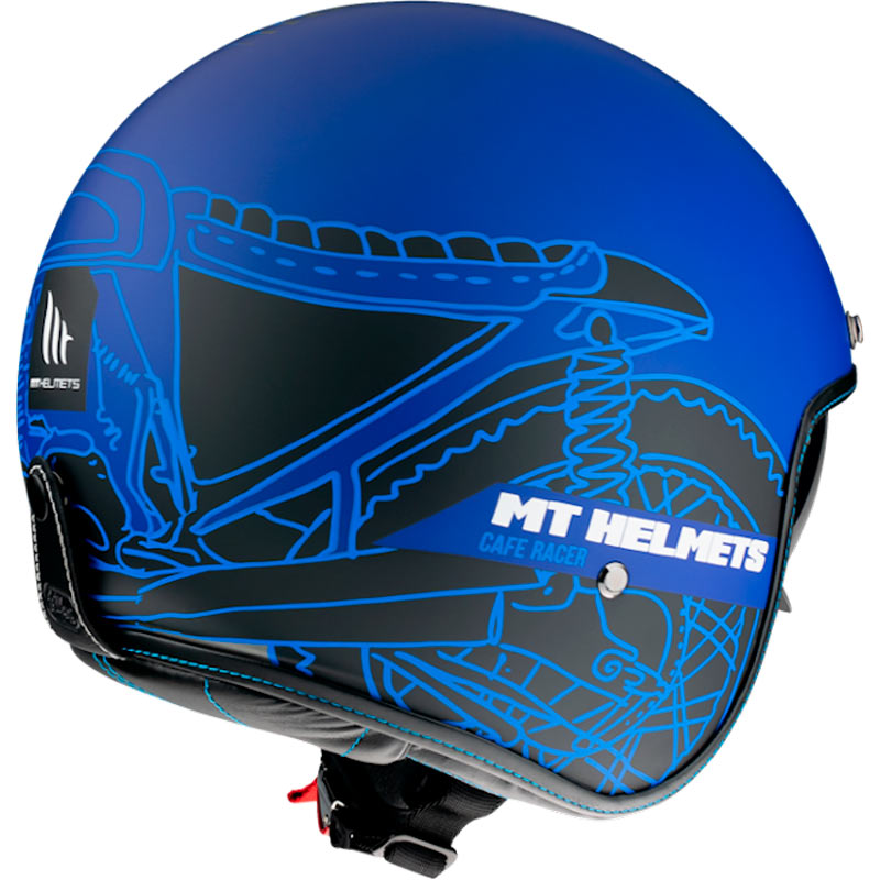 Casco helmet mt of507sv le mans 2 sv cafe racer b7 azul jet | 2021
